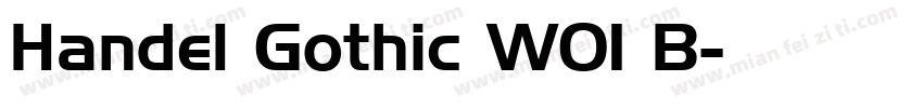 Handel Gothic W01 B字体转换